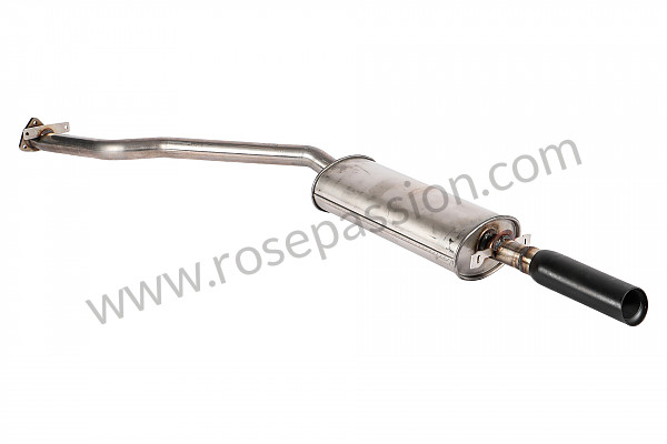 P1037645 - STAINLESS STEEL SILENCER EXIT IN BLACK for Porsche 944 • 1988 • 944 2.5 • Coupe • Manual gearbox, 5 speed