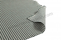P1038399 - SEAT FABRIC PER METER HOUNDSTOOTH GREEN AND WHITE for Porsche 356a • 1959 • 1600 (616 / 1 t2) • Coupe a t2 • Manual gearbox, 4 speed