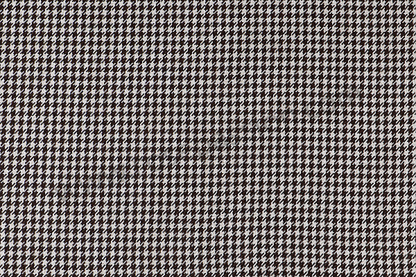 P1038400 - SEAT FABRIC PER METER BROWN AND WHITE HOUNDSTOOTH for Porsche 906 CARRERA 6 • 1966