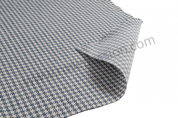 P1038551 - SEAT FABRIC BY THE METER BLUE AND WHITE HOUNDSTOOT for Porsche 356B T5 • 1960 • 1600 super 90 (616 / 7 t5) • Roadster b t5 • Manual gearbox, 4 speed