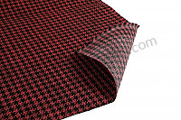 P1038552 - SEAT FABRIC BY THE METER HOUNDSTOOTH RED AND BLACK BAY for Porsche Boxster / 987-2 • 2011 • Boxster 2.9 • Cabrio • Manual gearbox, 6 speed