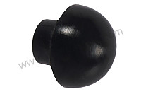 Tampon de couvercle de moteur / pare-chocs, noir, pour d&eacute;but 356  (P1039230) pour Porsche 356A &bull; 1959 &bull; 1600 S (616 / 2 T2) &bull; Convertible D'a T2 &bull; Boite Manuelle 4 Vitesses