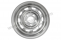 P1039485 - 15X4.5-INCH DISC BRAKE STEEL WHEEL SILVER PAINTED. MADE IN USA WITH FACTORY TOOLING. FOR 356C 911 912 for Porsche 356C • 1963 • 1600 sc (616 / 16) • Coupe karmann c • Manual gearbox, 4 speed