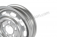 P1039485 - 15X4.5-INCH DISC BRAKE STEEL WHEEL SILVER PAINTED. MADE IN USA WITH FACTORY TOOLING. FOR 356C 911 912 for Porsche 912 • 1969 • 912 1.6 • Targa • Manual gearbox, 4 speed