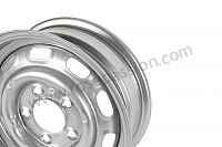 P1039485 - 15X4.5-INCH DISC BRAKE STEEL WHEEL SILVER PAINTED. MADE IN USA WITH FACTORY TOOLING. FOR 356C 911 912 for Porsche 356C • 1963 • 1600 sc (616 / 16) • Coupe karmann c • Manual gearbox, 4 speed