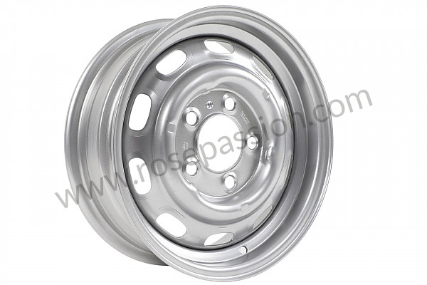 P1039487 - 15 X 5.5 INCHES DISC BRAKE STEEL RIM SILVER PAINTED FINISH, 42 MM OFFSET. MADE IN THE USA WITH FACTORY TOOLS. FOR 356C 911 912 for Porsche 911 Classic • 1972 • 2.4t • Targa • Automatic gearbox