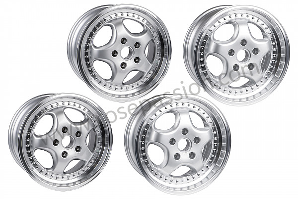 P1041621 - RIM KIT IN 3 PARTS 8 X 18 ET 55 FRONT / 10 X 18 ET 47 for Porsche Boxster / 987 • 2005 • Boxster 2.7 • Cabrio • Manual gearbox, 5 speed