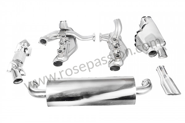 P1041634 - COMPLETE STAINLESS STEEL EXHAUST KIT ORIGINALLY FITTED WITH TUV for Porsche 964 / 911 Carrera 2/4 • 1994 • 964 carrera 2 • Cabrio • Manual gearbox, 5 speed