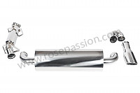 P1041639 - STAINLESS STEEL EXHAUST KIT WITHOUT EXCHANGERS WITH FINAL SILENCER REMOVAL for Porsche 964 / 911 Carrera 2/4 • 1993 • 964 carrera 2 • Targa • Manual gearbox, 5 speed