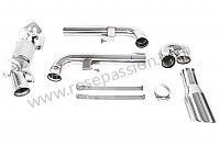 P1041640 - STAINLESS STEEL EXHAUST KIT WITHOUT EXCHANGERS WITH REMOVAL OF FINAL SILENCER AND CUP TUBE for Porsche 964 / 911 Carrera 2/4 • 1993 • 964 carrera 2 • Coupe • Automatic gearbox