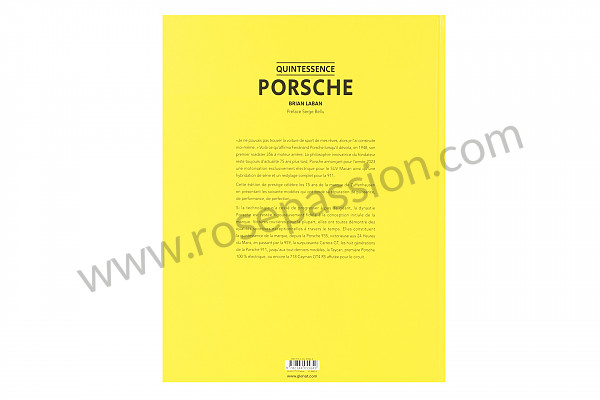 P1050808 - LIBRO DE LA QUINTESENCIA DE PORSCHE (FR) para Porsche Boxster / 986 • 1999 • Boxster 2.5 • Cabrio • Caja auto