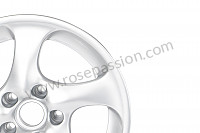 P1051448 - TURBO TWIST STYLE RIM 18 X 10 ET65 for Porsche Boxster / 987-2 • 2011 • Boxster 2.9 • Cabrio • Pdk gearbox