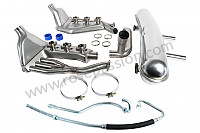 P1051733 - SUPER SPORT EXHAUST KIT SSI 911 84-89 STAINLESS STEEL WITH STAINLESS STEEL SILENCER 2 CENTRAL OUTLETS CONTAINS (2 SSI STAINLESS STEEL EXCHANGER + 1 STAINLESS STEEL SILENCER + ORIGINAL TYPE HEATING TUBE + 2 STAINLESS STEEL STRAPS + HEATING SLEEVE + OIL HOS for Porsche 911 G • 1986 • 3.2 • Cabrio • Manual gearbox, 5 speed