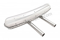 P1051733 - SUPER SPORT EXHAUST KIT SSI 911 84-89 STAINLESS STEEL WITH STAINLESS STEEL SILENCER 2 CENTRAL OUTLETS CONTAINS (2 SSI STAINLESS STEEL EXCHANGER + 1 STAINLESS STEEL SILENCER + ORIGINAL TYPE HEATING TUBE + 2 STAINLESS STEEL STRAPS + HEATING SLEEVE + OIL HOS for Porsche 911 G • 1988 • 3.2 g50 • Targa • Manual gearbox, 5 speed