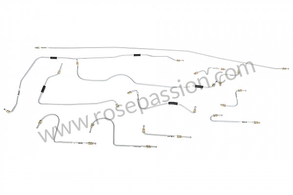 P1052561 - PRECISION PRE-BENT GALVANIZED BRAKE LINE KIT FOR 914 1970-1974 for Porsche 914 • 1970 • 914 / 4 1.7 • Manual gearbox, 5 speed