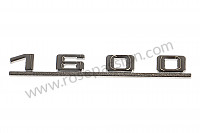 P1054222 - INSCRIPCION 1600 para Porsche 356B T5 • 1960 • 1600 s (616 / 2 t5) • Roadster b t5 • Caja manual de 4 velocidades