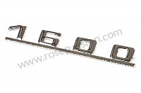P1054222 - LOGO 1600 for Porsche 356B T5 • 1961 • 1600 (616 / 1 t5) • Roadster b t5 • Manual gearbox, 4 speed