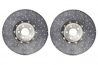 P1056649 - BRAID CARBON CERAMIC BRAKE DISCS FOR 18 INCH RIM OR LESS for Porsche 997 GT3 / GT3-2 • 2007 • 997 gt3 3.6 • Coupe • Manual gearbox, 6 speed