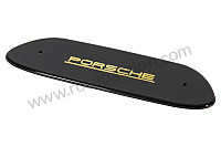 P1056656 - CAPA DE RÁDIO MONOGRAMA COM ESCRITA DOURADA para Porsche 356C • 1965 • 1600 c (616 / 15) • Coupe reutter c • Caixa manual 4 velocidades