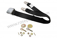 P1056976 - 2-POINT LAP SEAT BELT , BLACK for Porsche 356a • 1955 • 1500 carrera gs (547 / 1) • Coupe a t1 • Manual gearbox, 4 speed