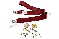 P1056977 - 2-POINT LAP SEAT BELT, RED, 356 911 912 UP TO 1967 for Porsche 356a • 1957 • 1500 carrera gs (547 / 1) • Speedster a t1 • Manual gearbox, 4 speed