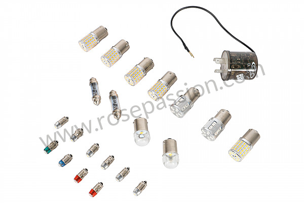 P1059978 - COMPLETE INTERIOR AND EXTERIOR LED LIGHTING SET (EXCEPT HEADLIGHTS) FOR 356B T5 12V for Porsche 356B T5 • 1961 • 1600 super 90 (616 / 7 t5) • Coupe b t5 • Manual gearbox, 4 speed