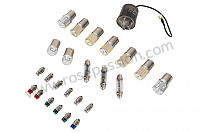 P1059981 - COMPLETE INTERIOR AND EXTERIOR LED LIGHTING SET (EXCEPT HEADLIGHTS) FOR 356 C/SC 6V for Porsche 356C • 1965 • 1600 sc (616 / 16) • Cabrio c • Manual gearbox, 4 speed