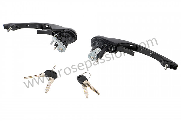P1059984 - BLACK EXT DOOR HANDLE 911 RACING DRILLED WITH BARREL for Porsche 911 G • 1977 • 3.0 carrera • Coupe • Automatic gearbox