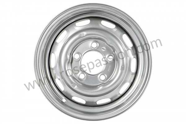 P1059985 - 15X 6-INCH DISC BRAKE STEEL WHEEL SILVER PAINTED. MADE IN USA WITH FACTORY TOOLING. FOR 356C 911 912 for Porsche 914 • 1971 • 914 / 6 • Automatic gearbox