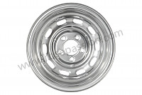 P1059985 - 15X 6-INCH DISC BRAKE STEEL WHEEL SILVER PAINTED. MADE IN USA WITH FACTORY TOOLING. FOR 356C 911 912 for Porsche 911 Classic • 1970 • 2.2s • Targa • Manual gearbox, 5 speed
