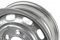 P1059985 - 15X 6-INCH DISC BRAKE STEEL WHEEL SILVER PAINTED. MADE IN USA WITH FACTORY TOOLING. FOR 356C 911 912 for Porsche 911 Classic • 1970 • 2.2s • Targa • Manual gearbox, 5 speed