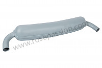 P1062135 - SILENCIEUX FINAL METAL SPORT 2 SORTIES 60MM pour Porsche 