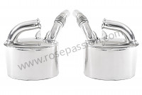 P1062459 - PAIR OF STAINLESS STEEL SILENCERS for Porsche 996 / 911 Carrera • 2005 • 996 carrera 4 • Coupe • Automatic gearbox