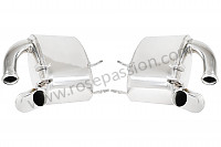 P1062459 - PAIR OF STAINLESS STEEL SILENCERS for Porsche 996 / 911 Carrera • 2001 • 996 carrera 2 • Coupe • Manual gearbox, 6 speed