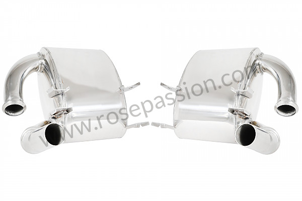 P1062459 - PAIR OF STAINLESS STEEL SILENCERS for Porsche 996 / 911 Carrera • 2003 • 996 carrera 4 • Coupe • Automatic gearbox