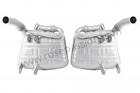 P1062460 - PAIR OF SUPER SOUND STAINLESS STEEL SPORT MUFFLER WITH VALVE for Porsche 996 / 911 Carrera • 1999 • 996 carrera 2 • Cabrio • Automatic gearbox