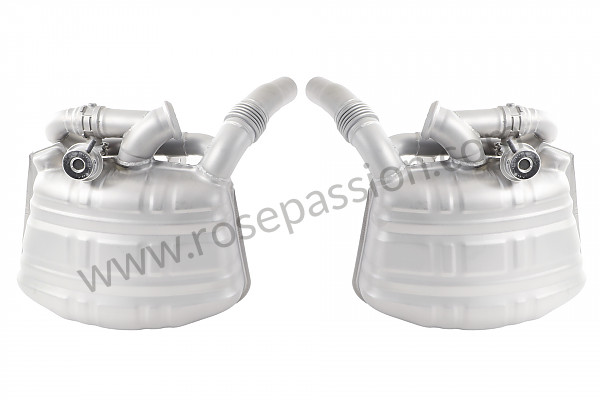 P1062460 - PAIR OF SUPER SOUND STAINLESS STEEL SPORT MUFFLER WITH VALVE for Porsche 996 / 911 Carrera • 1999 • 996 carrera 2 • Coupe • Manual gearbox, 6 speed