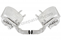 P1062460 - PAIR OF SUPER SOUND STAINLESS STEEL SPORT MUFFLER WITH VALVE for Porsche 996 / 911 Carrera • 2005 • 996 carrera 2 • Cabrio • Manual gearbox, 6 speed