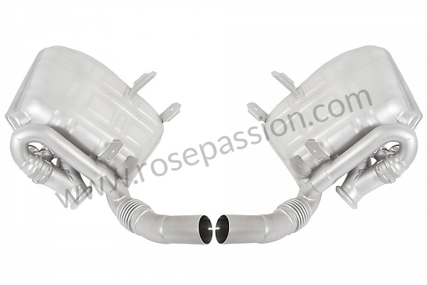 P1062460 - PAIR OF SUPER SOUND STAINLESS STEEL SPORT MUFFLER WITH VALVE for Porsche 996 / 911 Carrera • 2005 • 996 carrera 2 • Cabrio • Manual gearbox, 6 speed