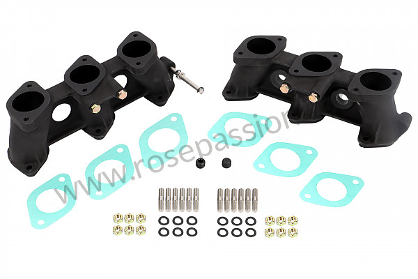 P1063210 - INTAKE MANIFOLD SET, CARBURETOR OR MFI 46X39MM, HIGH VERSION (100MM), RENNSPORT FINISH for Porsche 911 G • 1976 • 2.7 carrera • Coupe • Manual gearbox, 5 speed