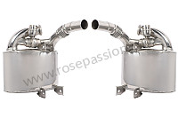 Kit silencieux sport inox super sound avec valves (P1065526) pour Porsche 996 / 911 Carrera &bull; 2005 &bull; 996 Carrera 2 &bull; Coupe &bull; Boite Auto
