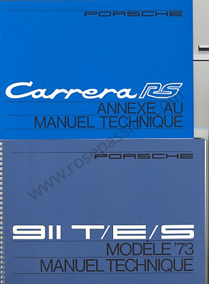 P106558 - Manual de instruções e técnico da sua viatura para Porsche 911 Classic • 1973 • 2.7 rs • Coupe • Caixa manual 5 velocidades