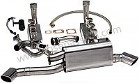 P106570 - Complete special sports stainless steel exhaust kit 2 oval outlets for Porsche 