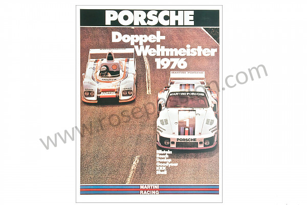 P106578 - Poster doppelweltmeister 1976 pour Porsche 
