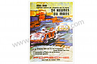P106582 - Le mans 24 hour race poster 1956 for Porsche 