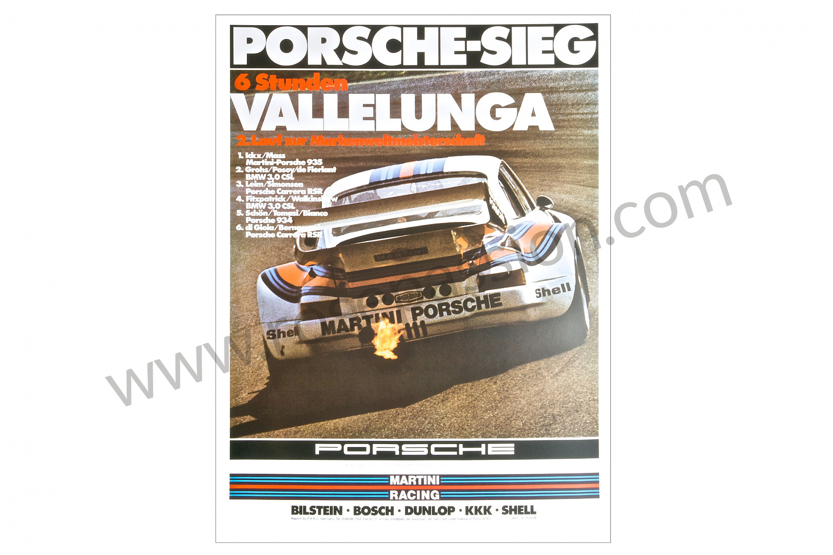 P1065 Poster Vallelunga 70 X 50 センチメートル Xxxに対応 Porsche