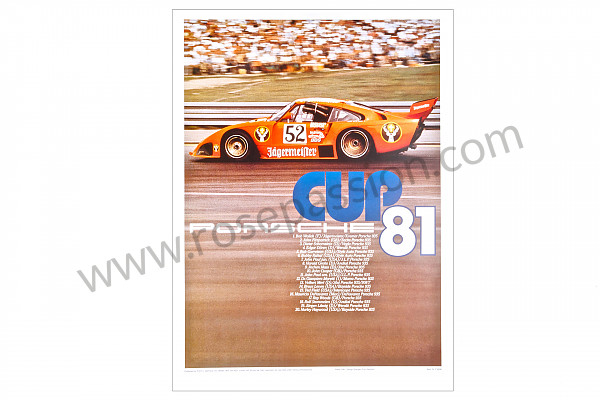 P106585 - Poster porsche CUP 1981 pour Porsche 