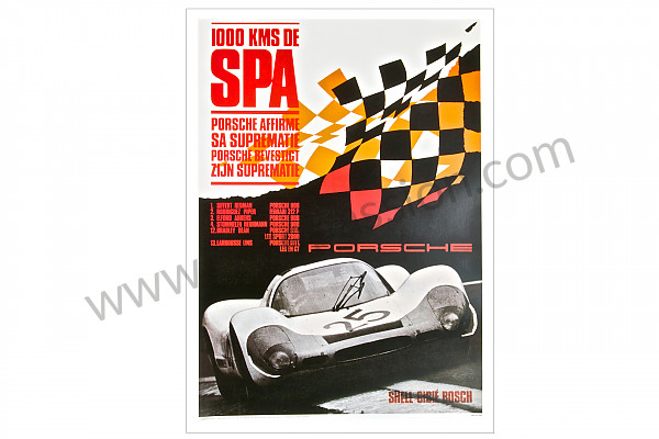 P106586 - Poster 1000kms de SPA 为了 Porsche 