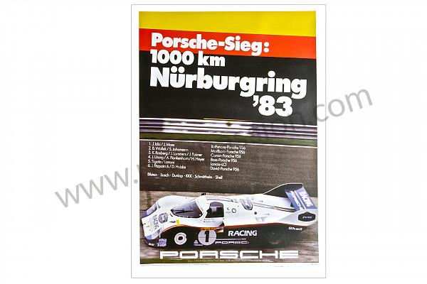 P106587 - Poster 1000kms nurburgring 1983 pour Porsche 