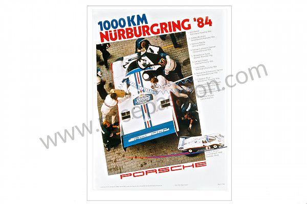 P106588 - Poster 1000kms nurburgring 1984 pour Porsche 